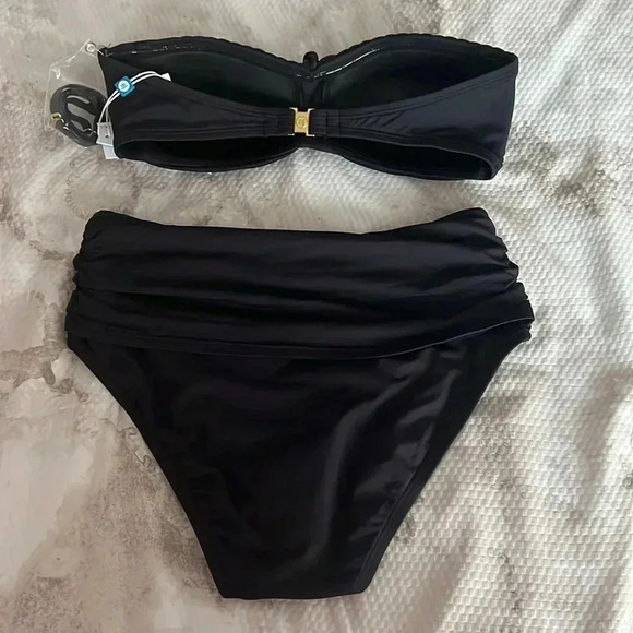 Bleu Rod Beattie Glam Stand Braided Bandeau Bikini Top & High Waisted Bottom - Picture 9 of 12